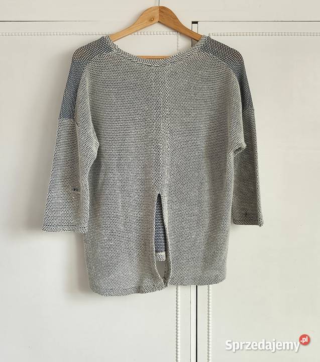 Sweter Tally Weijl M luźny niebieski biały z Szczecin