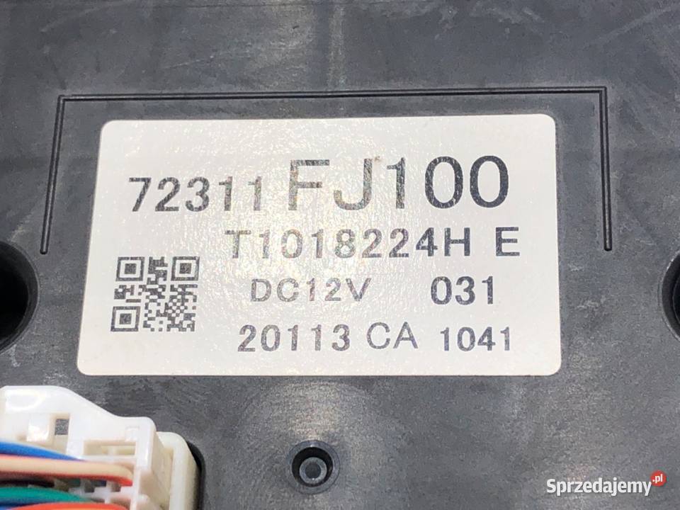 PANEL STEROWANIA NAWIEWU SUBARU XV 72311FJ100 Części samochodowe sprzedam