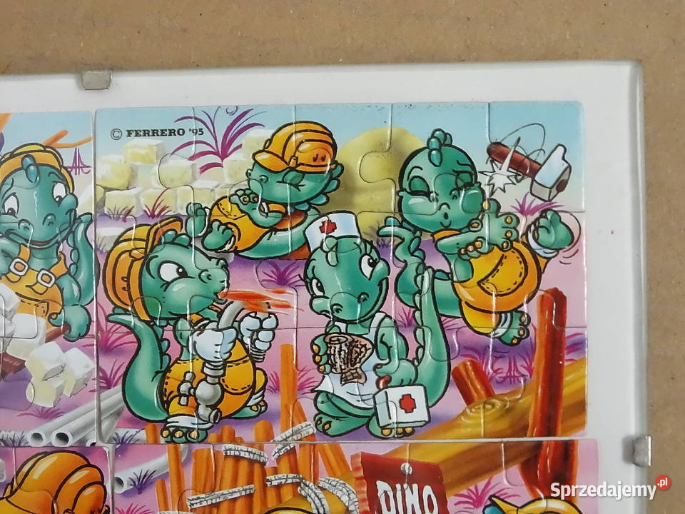 Rarytas 1995 Puzzle Kinder Ferrero Dinozaury Biłgoraj