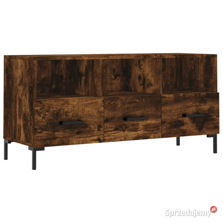 Szafka pod TV przydymiony dąb 102x36x50 WM829041 Warszawa