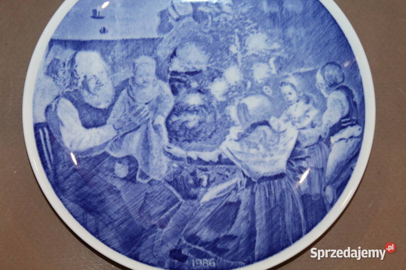 Talerz kolekcjonerski Święta 1987 Gustavsberg Porcelana i szkło Szczecin