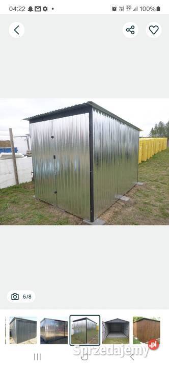 Garaż Blaszany 2x3 blaszak na budowę sprzedam