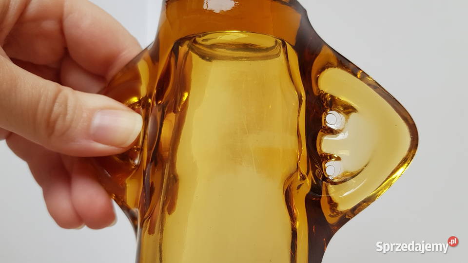 Wazon wazonik NYGUS 2 Ząbkowice kolorowe szkło śląskie Dąbrowa Górnicza