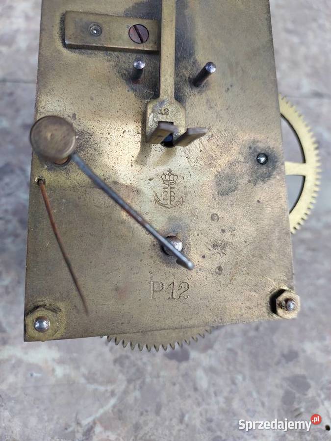 M084 Mechanizm starego zegara GB Gustav Becker Antyki Tczew