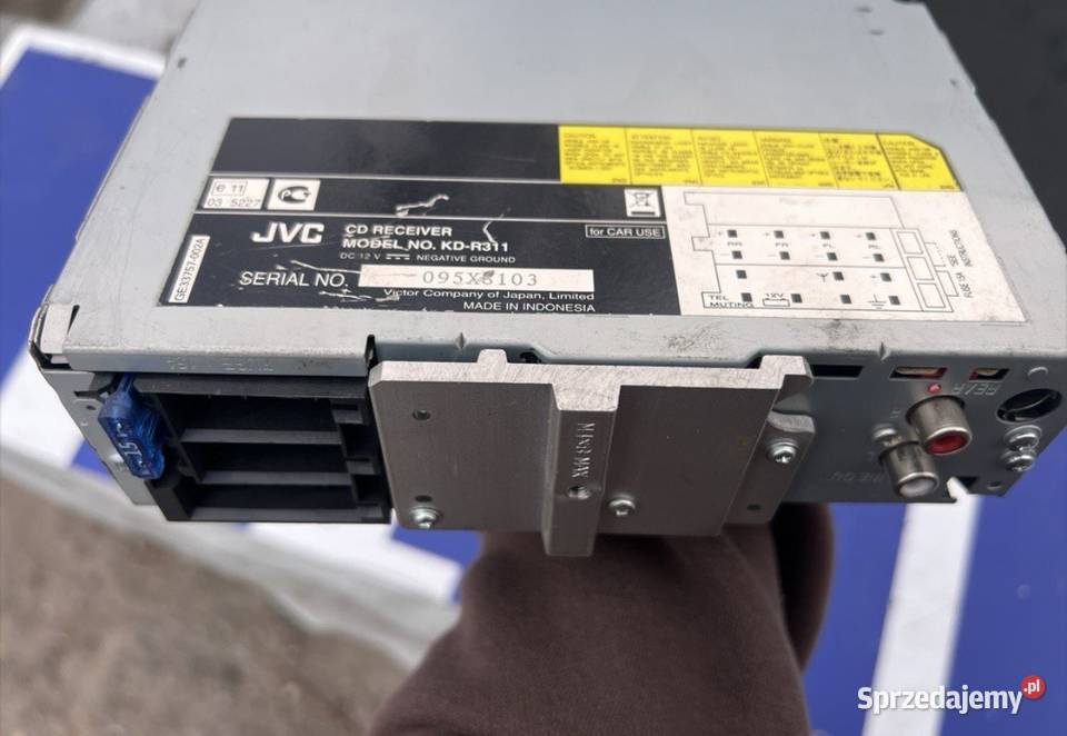 Radio samochodowe JVC KDR311 CD MP3 AUX ISO Kielce