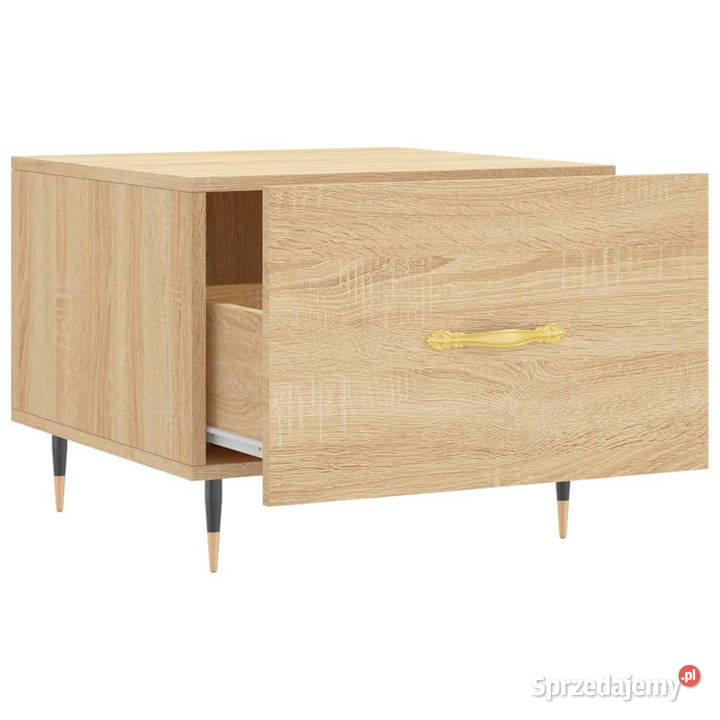 Stolik kawowy dąb sonoma 50x50x40 materiał Warszawa