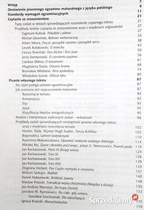 Język polski Matura 2007 Cz1 i 2 M B Kupisz Chełm sprzedam