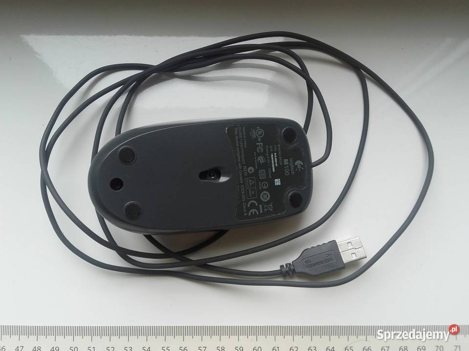 Myszka USB Logitech M100 sensor optyczny używana Logitech Komputery i Akcesoria