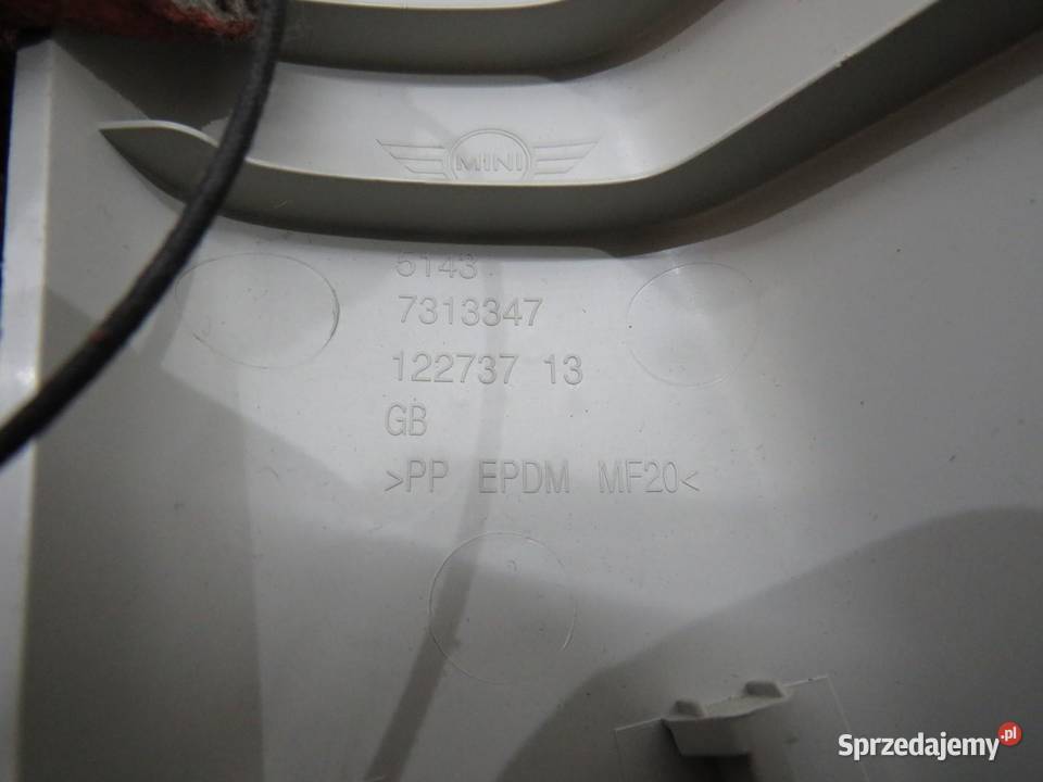 PLASTIK OSŁONA SŁUPKA LEWY TYŁ MINI F55 F56