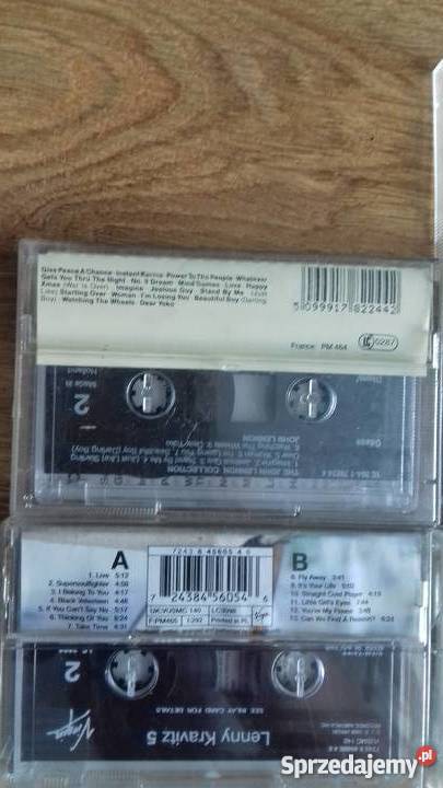 Kasety z piosenkami 5 sztuk Płyty i kasety warmińsko-mazurskie Iława