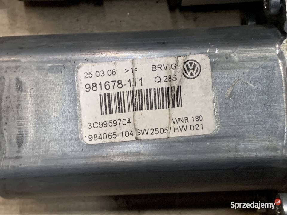 Silniczek podnoszenia szyby przód tył lewy prawy osobowe Wyposażenie elektryczne Szczecin