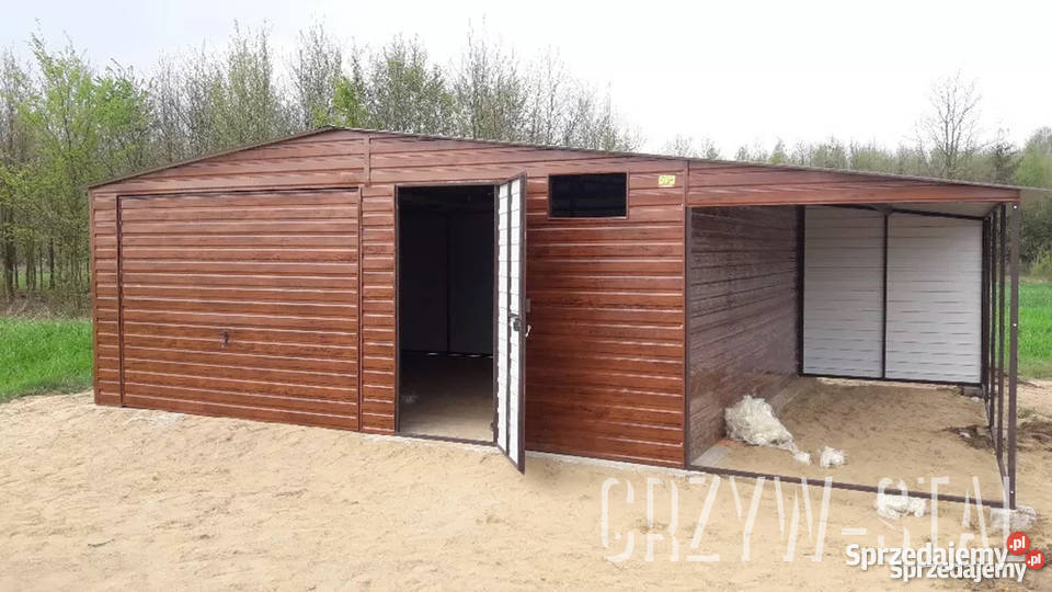 Garaż Blaszany Złoty Dąb Garaże BlaszaneWiaty podlaskie Siemiatycze