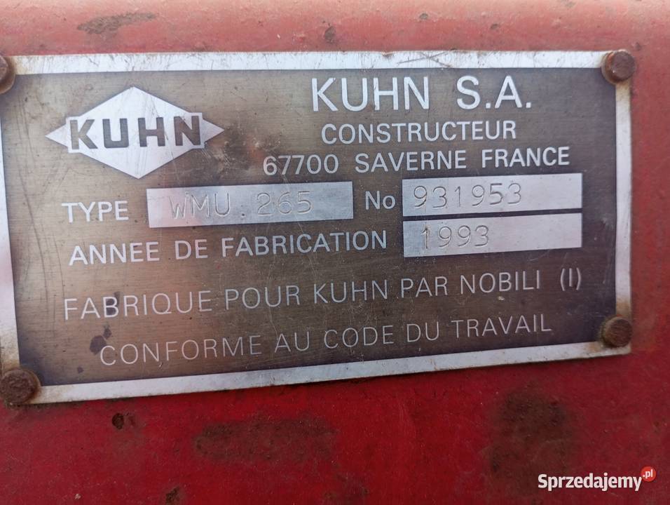 Kosiarka mulczer kuhn