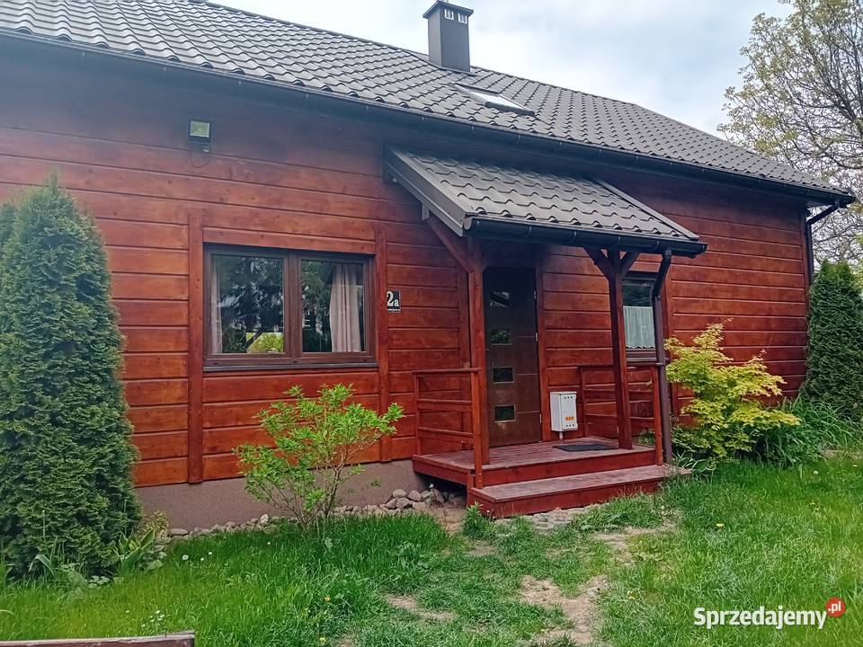 Dom drewniany 130 m 5 pokoi taras duzy gataż 10385zł/m2 Rogów