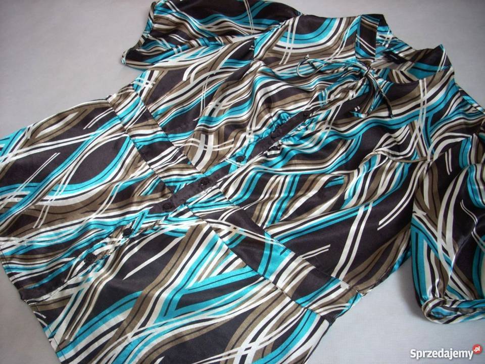 ELEGANCKA koszula BLUZKA stójka wiązana 44 XXL Bluzki i koszule Nowy Sącz sprzedam