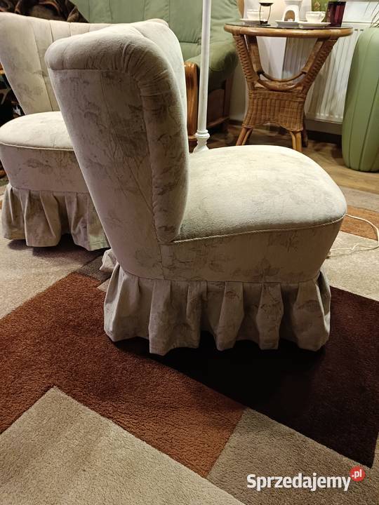 Fotel klubowy muszelka Vintage lata 60 PRL Lipno