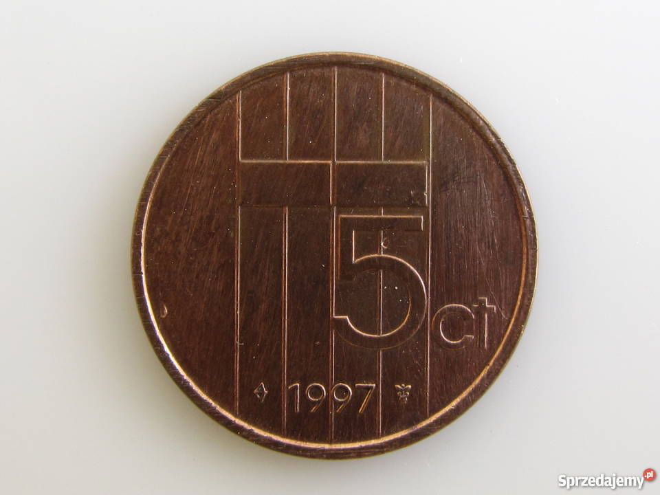Moneta 5 Ct centów 1997 Holandia Olecko