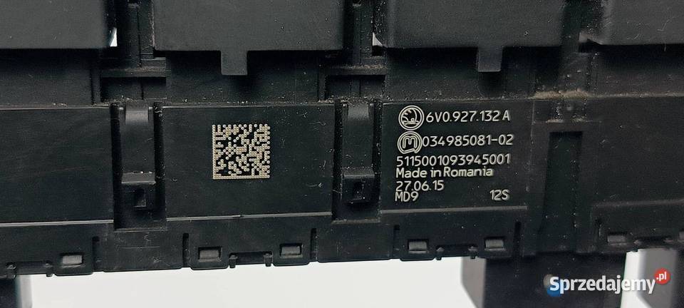 PRZYCISK SKODA FABIA III 6V0927132A osobowe kujawsko-pomorskie Lipno