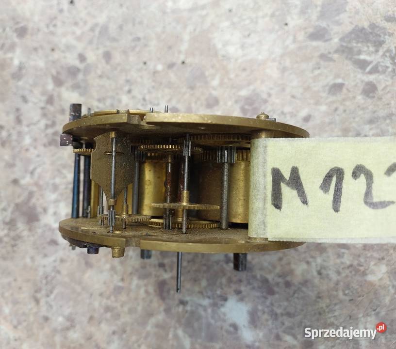 M122 Mechanizm starego zegara kominkowego Tczew