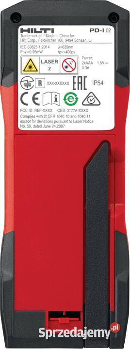 Dalmierz laserowy Hilti PDI Dalmierze mazowieckie Pruszków