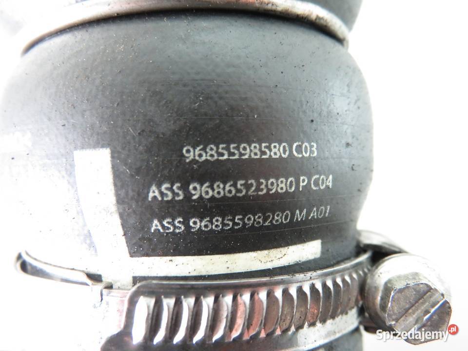 RURA INTERCOOLERA PEUGEOT 508 16 HDi 9685598580 Części samochodowe małopolskie