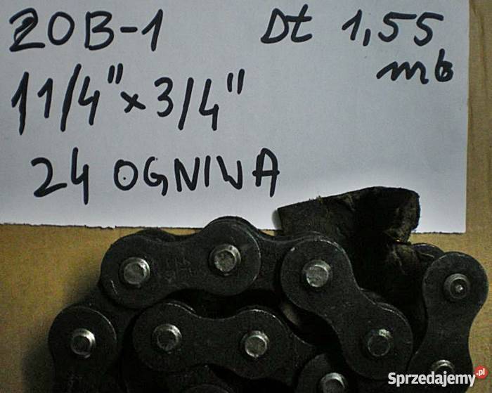 Łańcuch rolkowy dwurzędowy 20 B1 1 14 x 34 Ostrów Wielkopolski