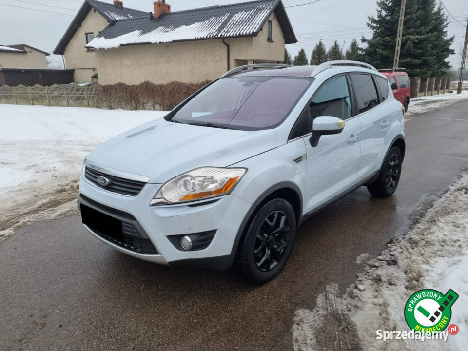 Ford Kuga 20 TDCI Titanium Biała perła Panorama elektryczne lusterka Wojkowice Kościelne