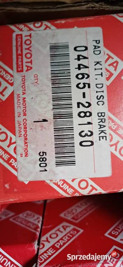 Klocki do Toyoty 0446528130 Klocki hamulcowe Części samochodowe Lublin