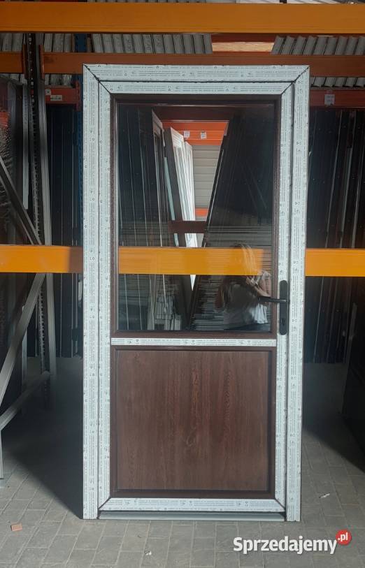DRZWI Kacprzak 90x210 Drzwi ZEWNĘTRZNE PCV Drzwi zewnętrzne