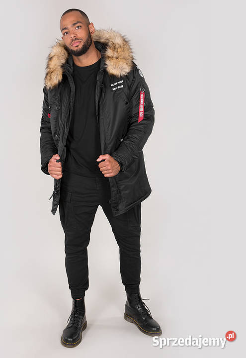 Alpha Industries parka AIRBORNE 188141 czarna mazowieckie Warszawa