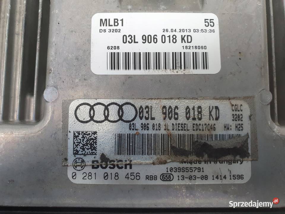 Audi A4 B8 20 TDI STEROWNIK SILNIKA komputer osobowe Janów
