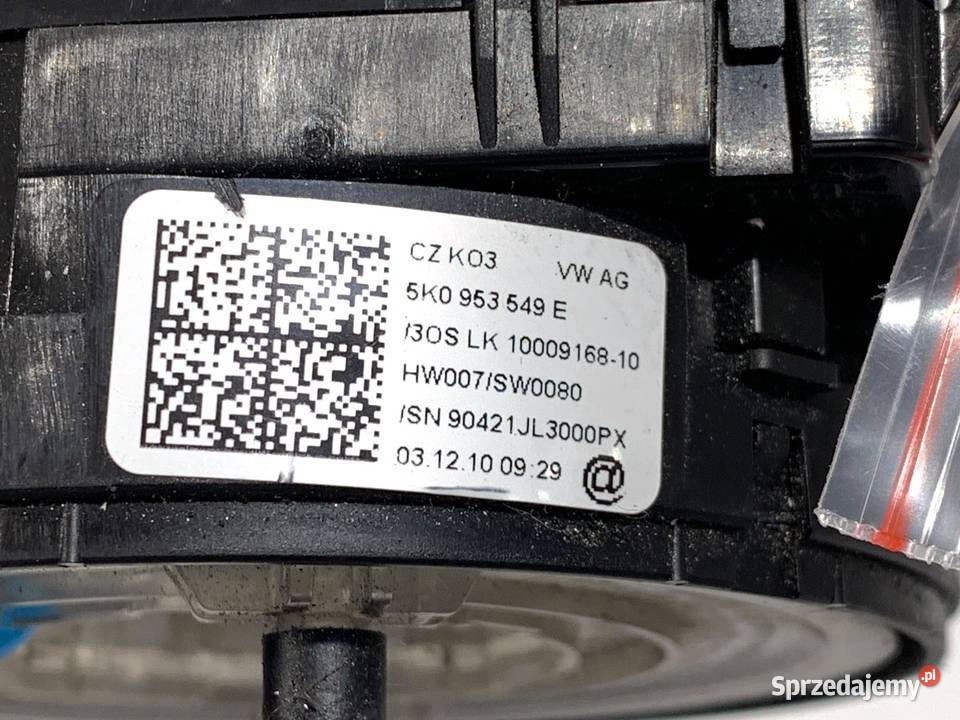 TAŚMA AIRBAG VW GOLF VI 5K0953549E 0914 Kombi podkarpackie sprzedam