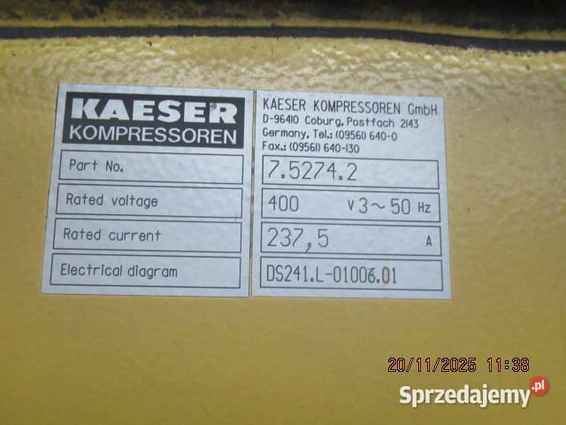 SPRĘŻARKI KAESER Wrocław sprzedam