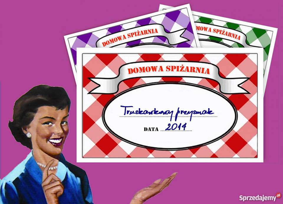 Naklejki Etykiety Nalepki na słoiki przetwory Rękodzieło Rękodzieło Dąbrowa Górnicza