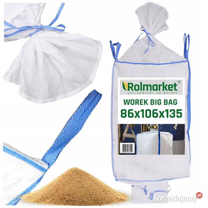 Worek bigbag 86x106x135 worki BIGBAGI na zboże mazowieckie Cieśle sprzedam