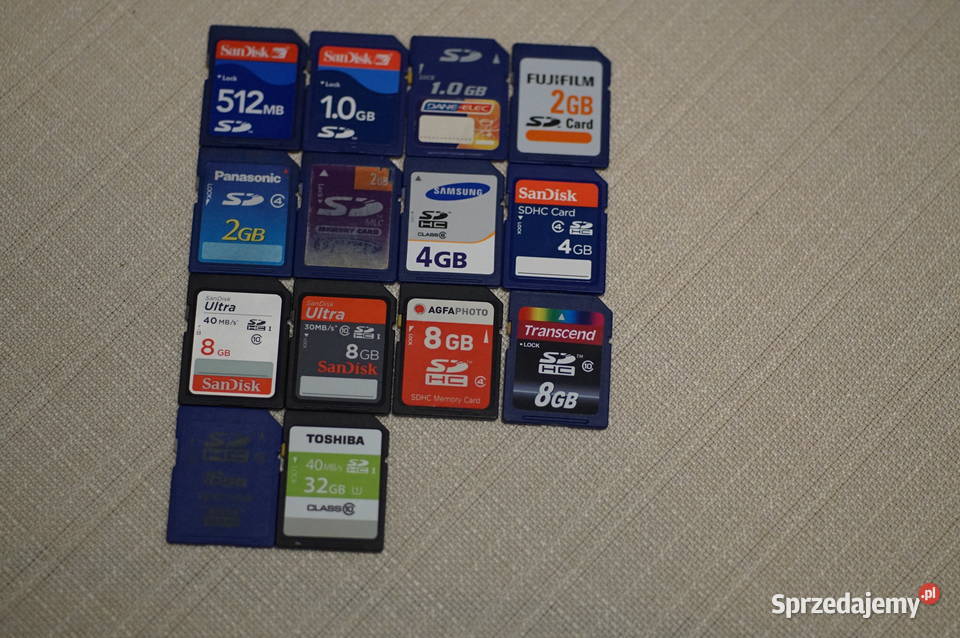 Zestaw kart pamięci 4 Pojemność 8 GB i więcej Bielsko-Biała