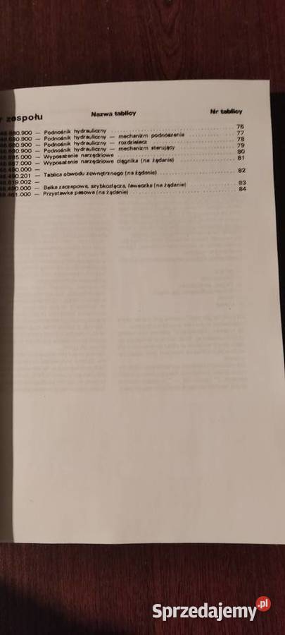Katalog części Ursus C3603P Perkins Stalowa Wola
