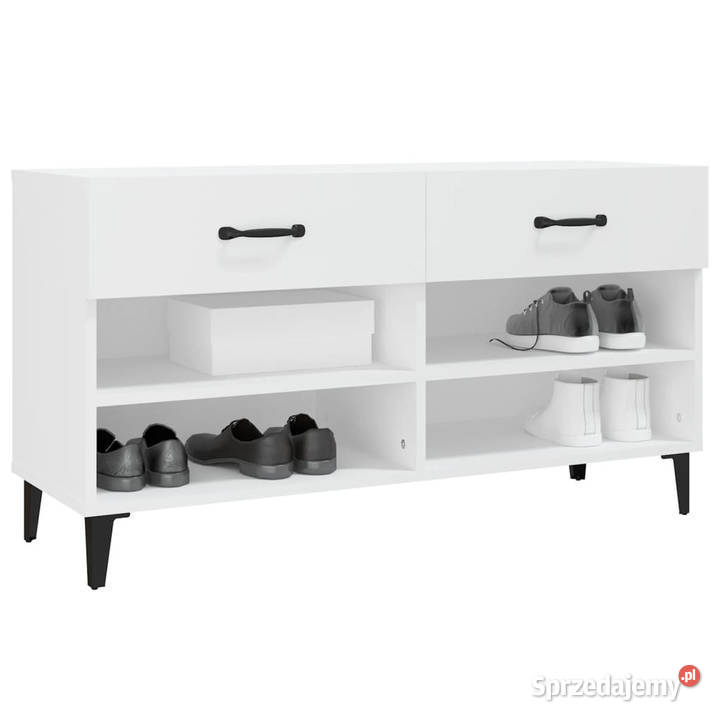 Szafka na buty biała 102x35x55 materiał Warszawa