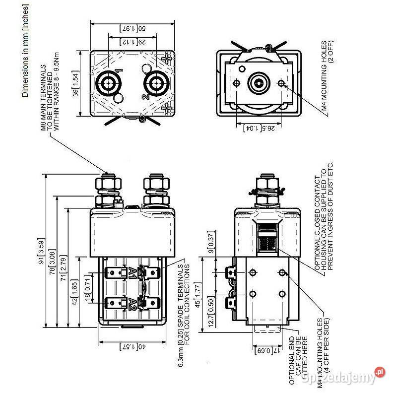 Stycznik Albright SW80 36V 125A Zamiennik lubuskie Gorzów Wielkopolski