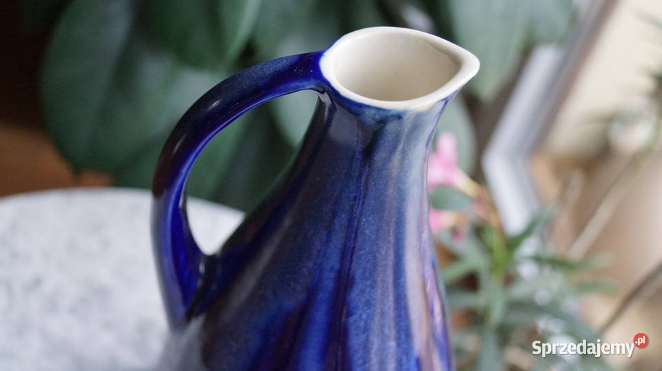 Izabela Zdrzałka Dzban i 3 kieliszki Bolesławiec Porcelana i szkło Mrowino