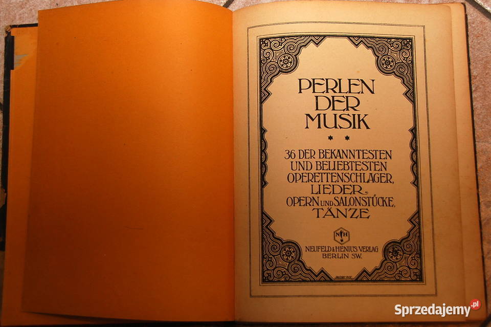 Zabytkowe przedwojenne nuty muzyka Perlen der mazowieckie Warszawa sprzedam