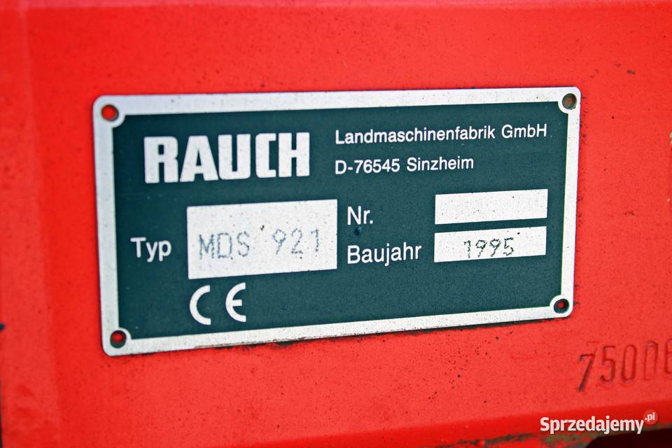 Rozsiewacz nawozów RAUCH MDS 921 MultiDiscSystem Rozsiewacze nawozów Gorzkowice