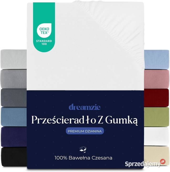 Prześcieradło z gumką DREAMZIE bawełna 80 x 200 Zawiercie