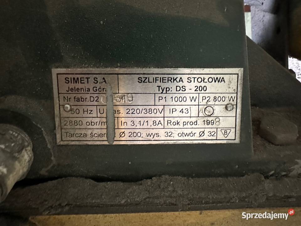 Szlifierka stolowa DS200 1000W