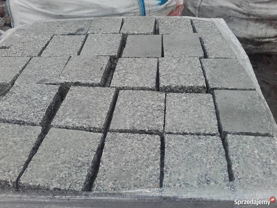 Kostka granitowa szara płomieniowana 15x30x6 z Pozostałe dolnośląskie