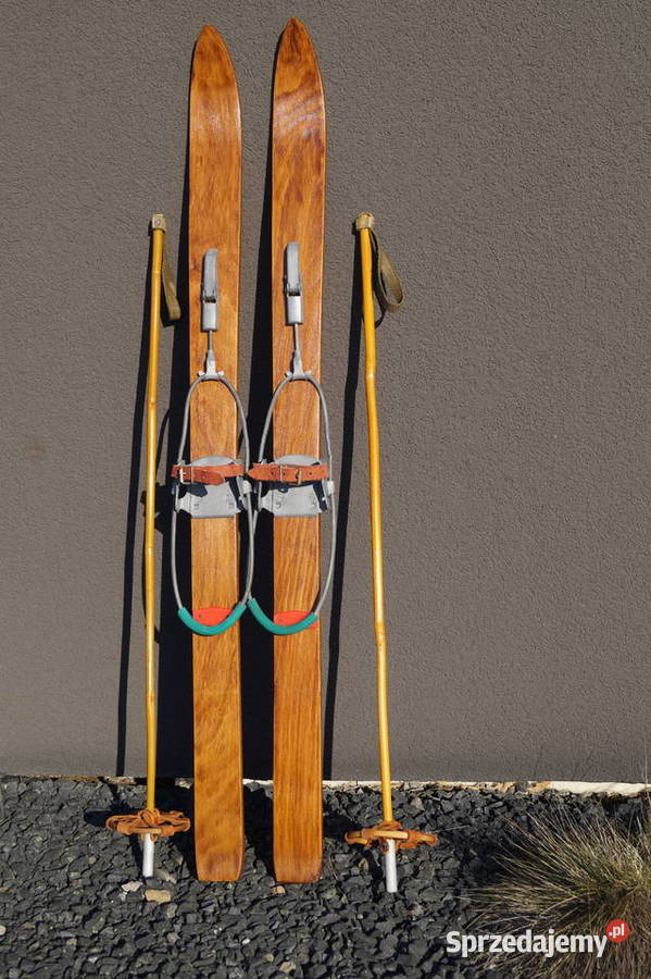 Stare narty dziecięce 100 kijki Pozostałe