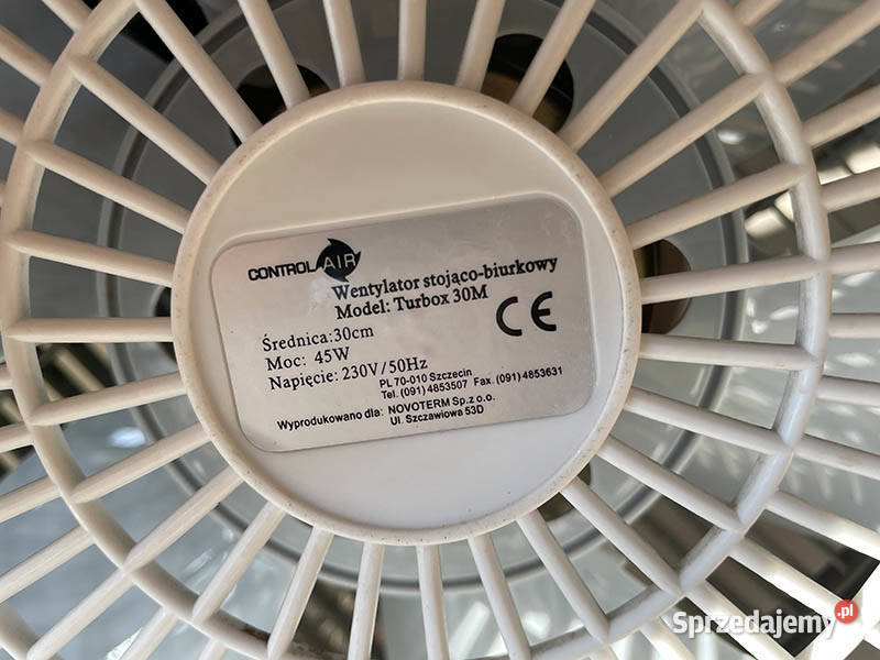 Wentylator stojąco biurkowy Control Air Turbox Kielce