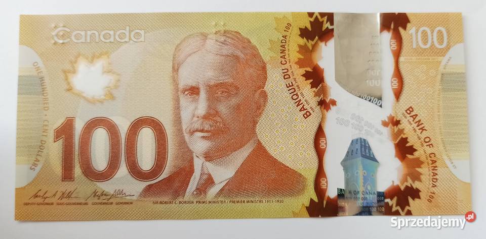 100 2011 r Kanada banknot polimerowy Numizmatyka Wrocław