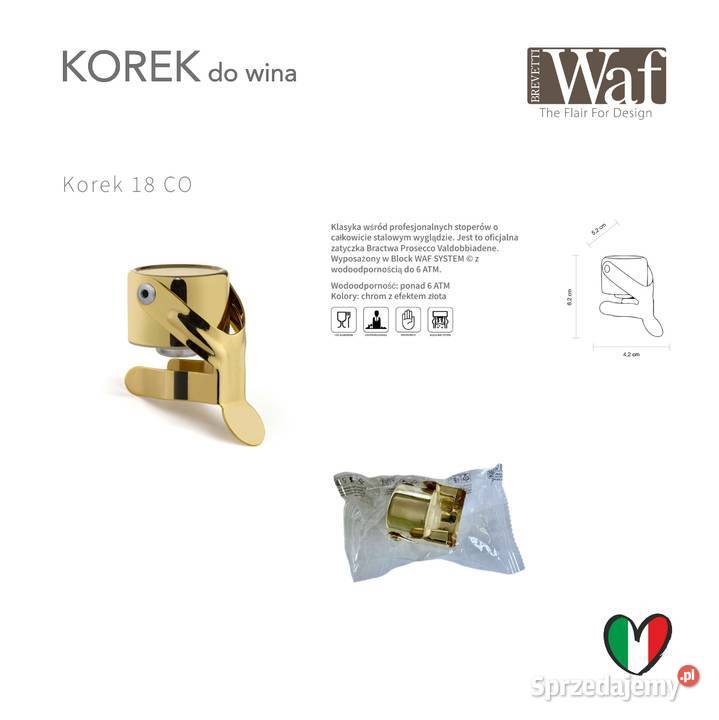 Korkociąg WAF Barrique oryginalny włoski Akcesoria barmańskie Przybory kuchenne Bolesławiec sprzedam