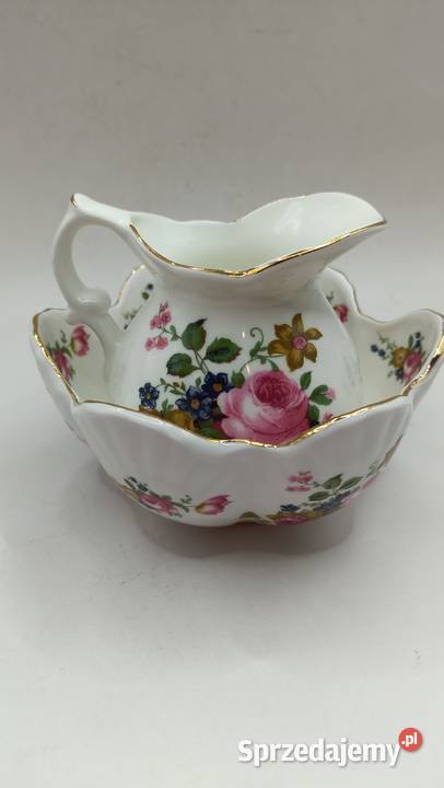 Mlecznik i cukiernica wazon u miska porcelana z Zamość